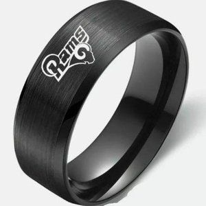 Los Angeles Rams Stainless Steel Band Ring